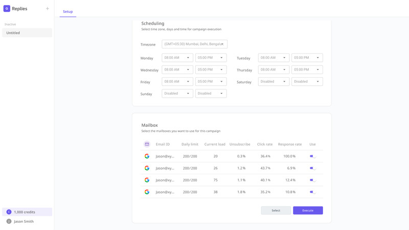 Multiple mailboxes per campaign get replies